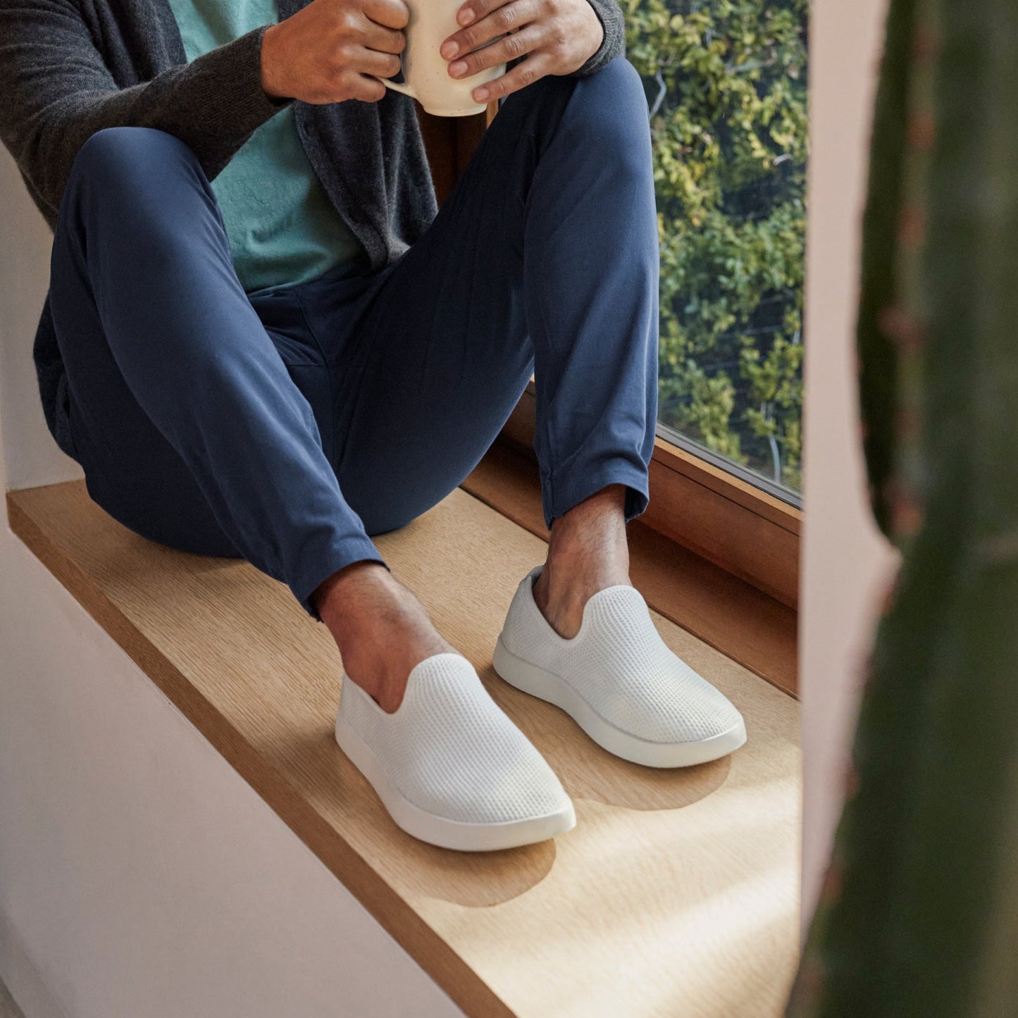 Men's Tree Lounger - Kaikoura White (White Sole)