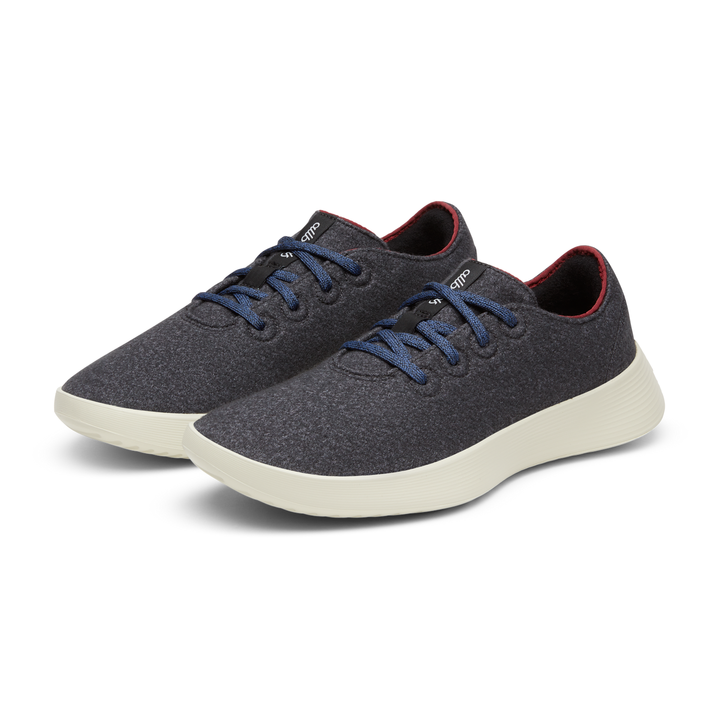 Women's Wool Runner Go - Dark Grey/Thunder Red (Arid Beige Sole)