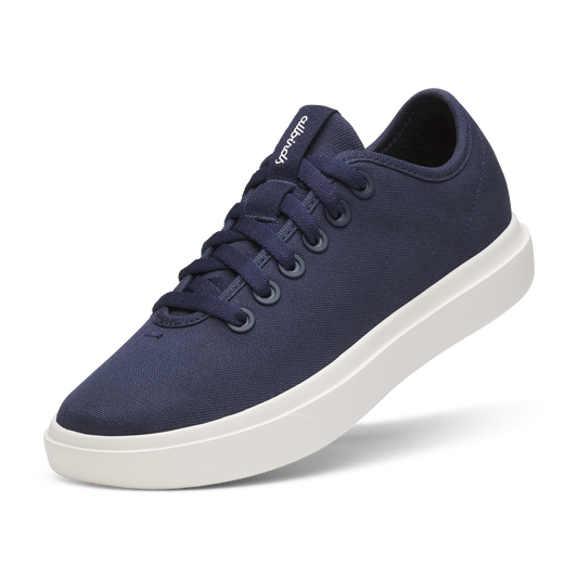 Women's Canvas Pipers - Deep Navy (Natural White Sole)