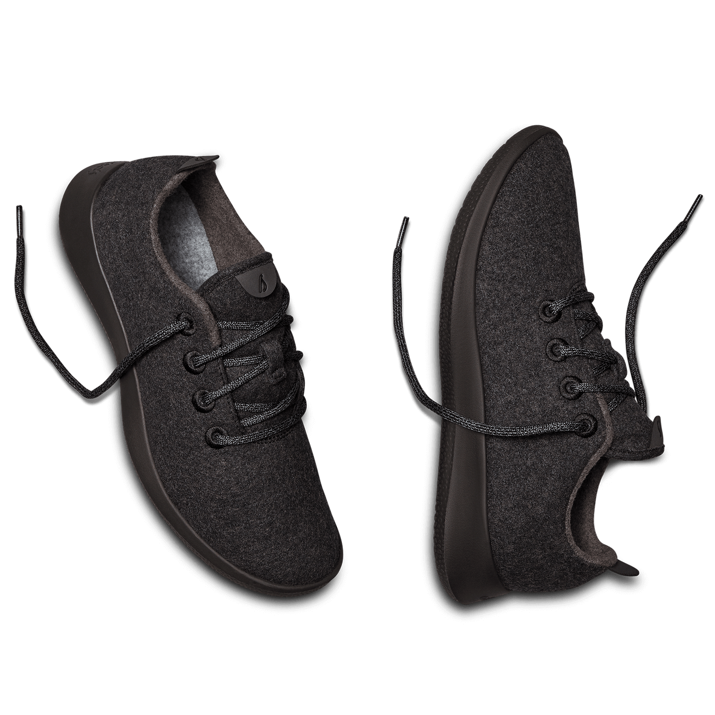Women's Wool Runner - Natural Black (Black Sole)