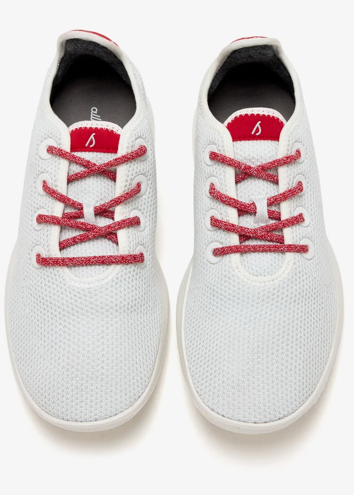 Men's Tree Runners - Blizzard/Bold Red (Blizzard Sole)