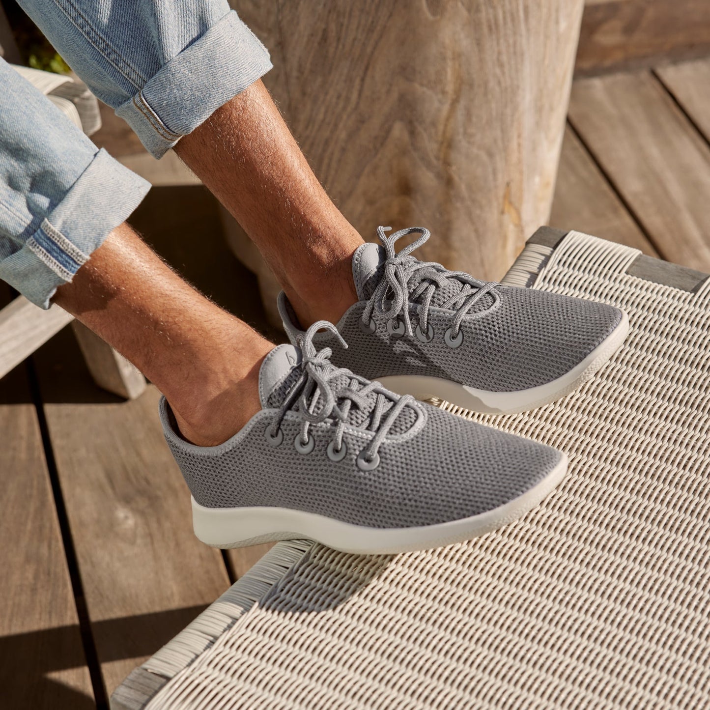 Men's Tree Runners - Light Grey (Light Grey Sole)