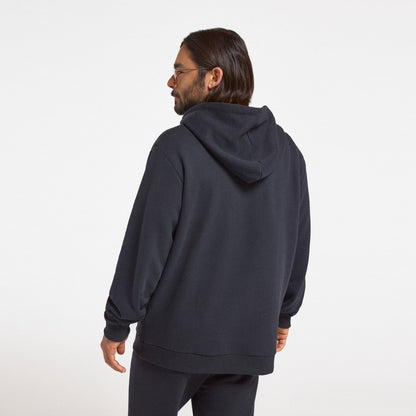 Unisex Merino Blend Hoodie - True Black