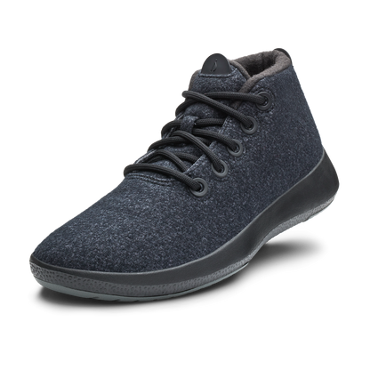 Men's Wool Runner-up Mizzles - Natural Black (Natural Black Sole)