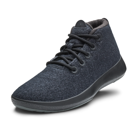 Men's Wool Runner-up Mizzles - Natural Black (Natural Black Sole)