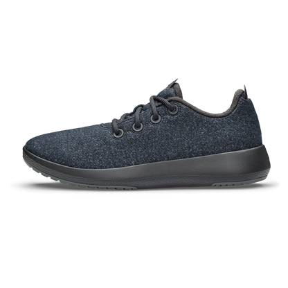 Women's Wool Runner Mizzles - Natural Black (Natural Black Sole)