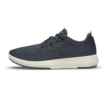 Men's Wool Runner Mizzles - Natural Black (Natural White Sole)