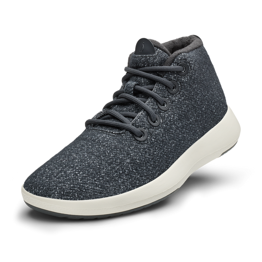 Men's Wool Runner-up Mizzles - Dark Grey (Natural White Sole)