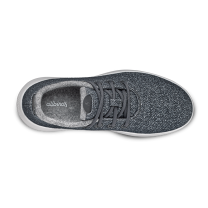 Women's Wool Runner Mizzles - Dark Grey (Light Grey Sole)