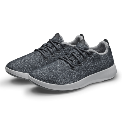 Women's Wool Runner Mizzles - Dark Grey (Light Grey Sole)