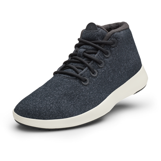 Women's Wool Runner-up Mizzles - Natural Black (Natural White Sole)