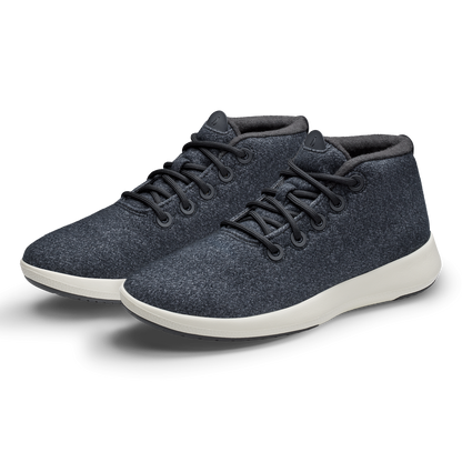 Women's Wool Runner-up Mizzles - Natural Black (Natural White Sole)