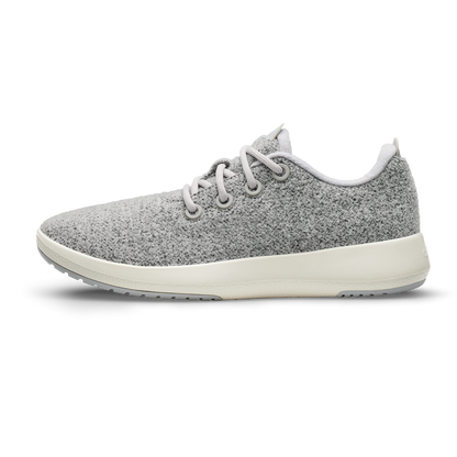 Women's Wool Runner Mizzles - Light Grey (Natural White Sole)