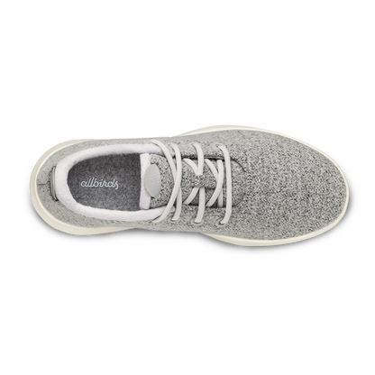 Women's Wool Runner Mizzles - Light Grey (Natural White Sole)