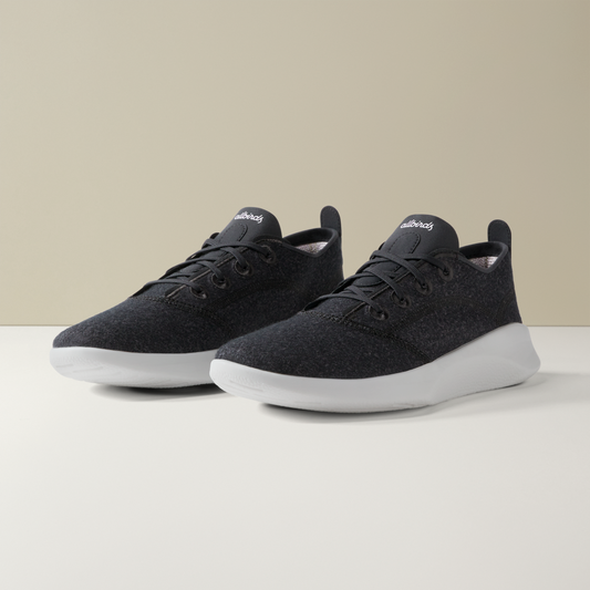 Men's SuperLight Wool Runners - Natural Black (Blizzard Sole)