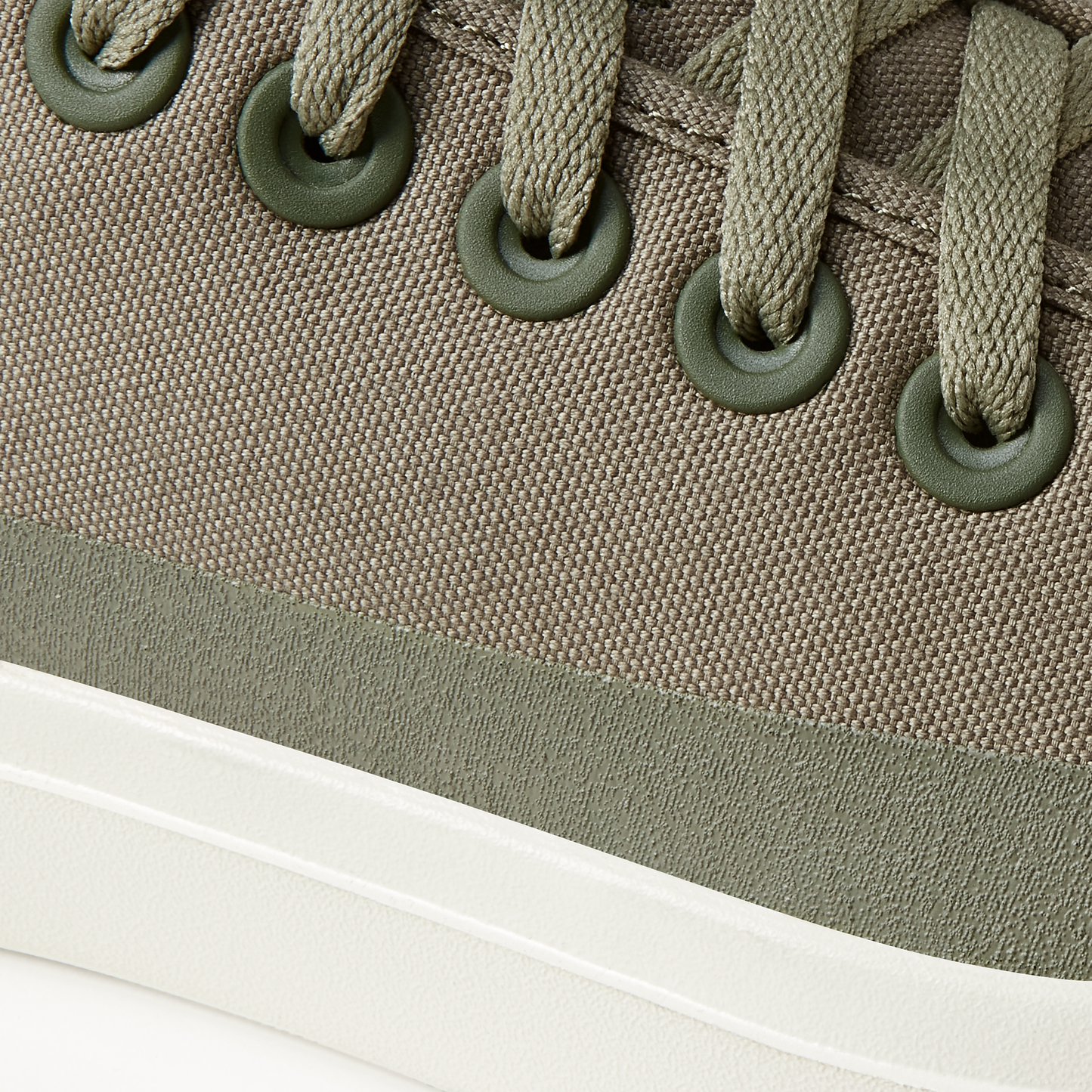 Men's Canvas Pipers - Rugged Green (Stony Cream Sole)