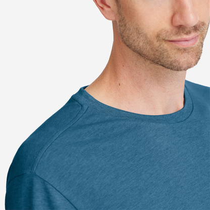 Men's Soft Merino Tee - Basin Blue