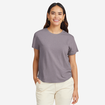 Women's Soft Merino Tee - Rugged Purple