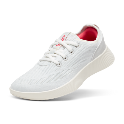 Women's Tree Runner Go - Blizzard/Vivid Red (Natural White Sole)