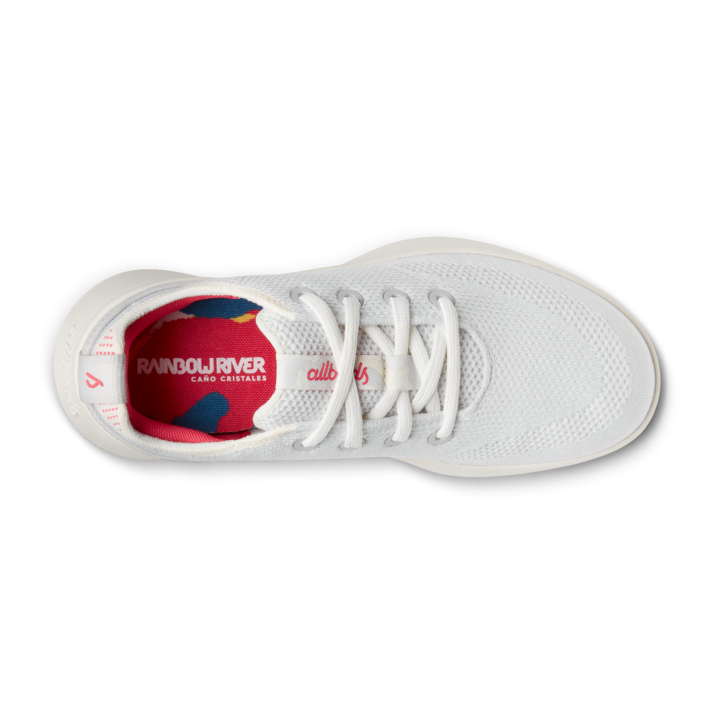 Women's Tree Runner Go - Blizzard/Vivid Red (Natural White Sole)