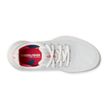 Women's Tree Runner Go - Blizzard/Vivid Red (Natural White Sole)