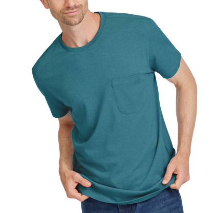 Men's Soft Merino Tee - Chasm Teal