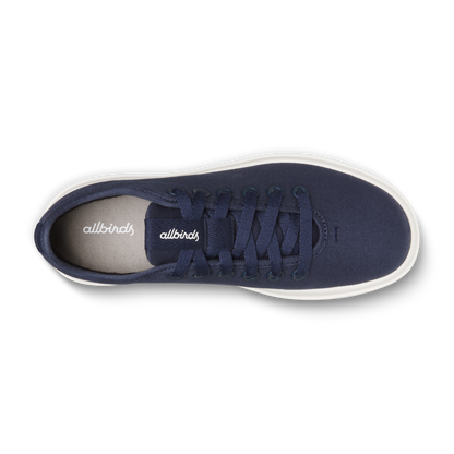 Men's Canvas Pipers - Deep Navy (Natural White Sole)