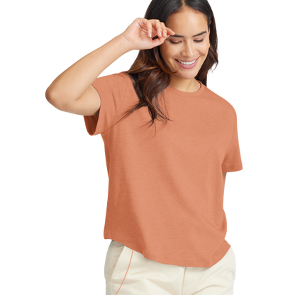 Women's Soft Merino Tee - Sienna Blush