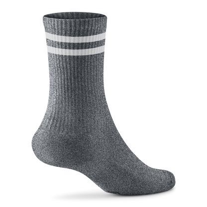 Anytime Crew Sock - Natural Grey Heather/Natural White