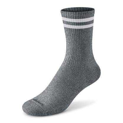 Anytime Crew Sock - Natural Grey Heather/Natural White