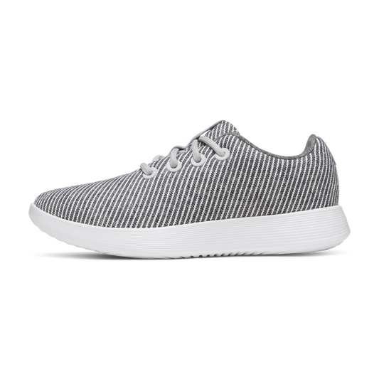 Women's Canvas Runner NZ - Deep Navy Stripes (Blizzard Sole)