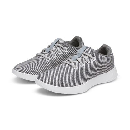 Men's Canvas Runner NZ - Deep Navy Stripes (Blizzard Sole)