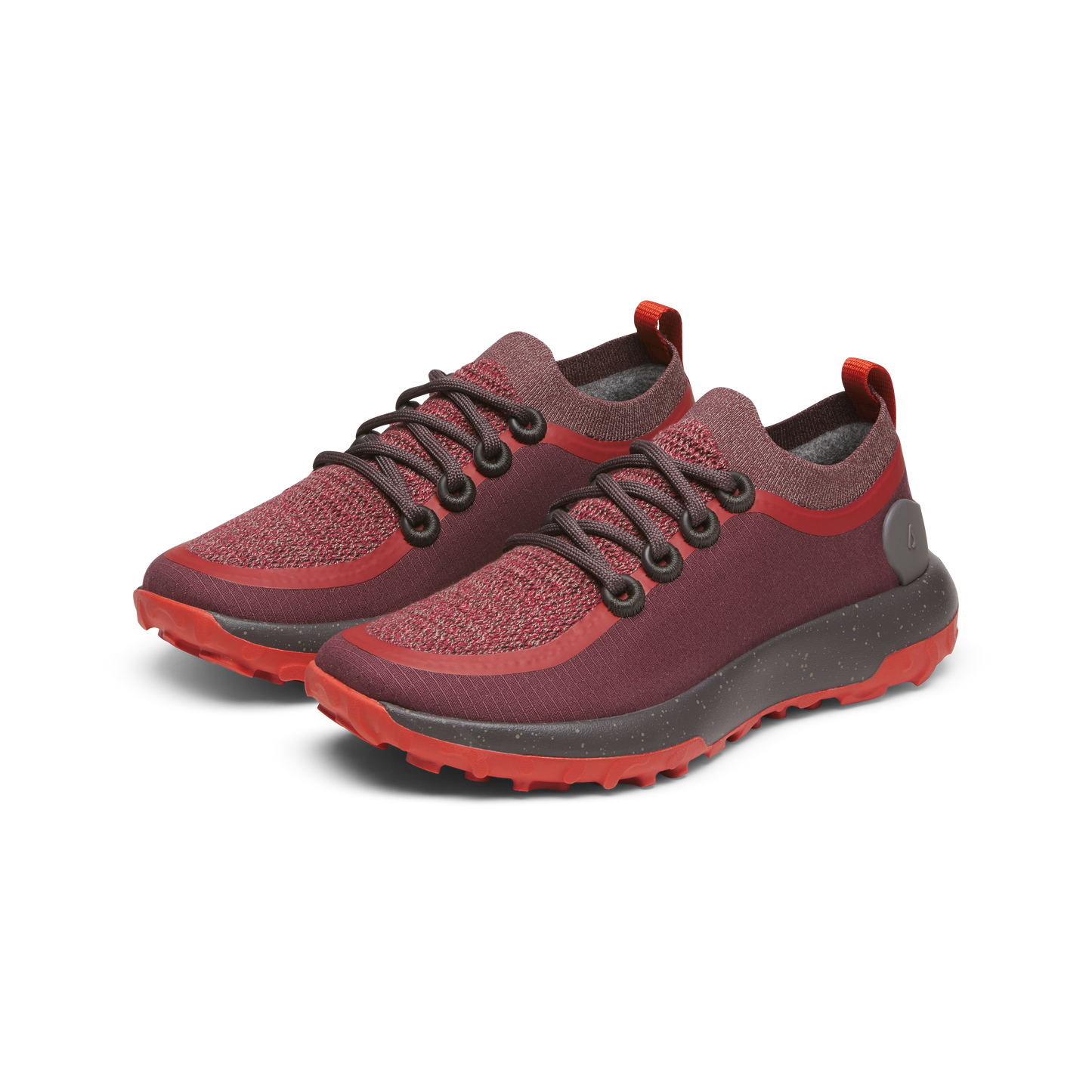 Men's Trail Runners - Deep Red (Dark Anthracite Sole)
