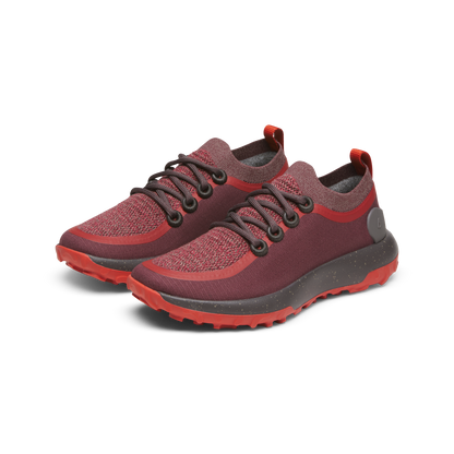Men's Trail Runners - Deep Red (Dark Anthracite Sole)