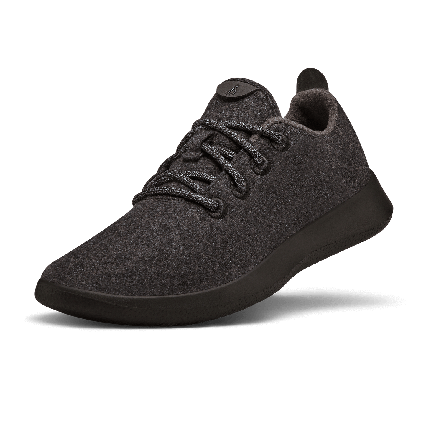 Men's Wool Runners - Natural Black (Black Sole)