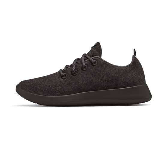 Men's Wool Runner - Natural Black (Black Sole)