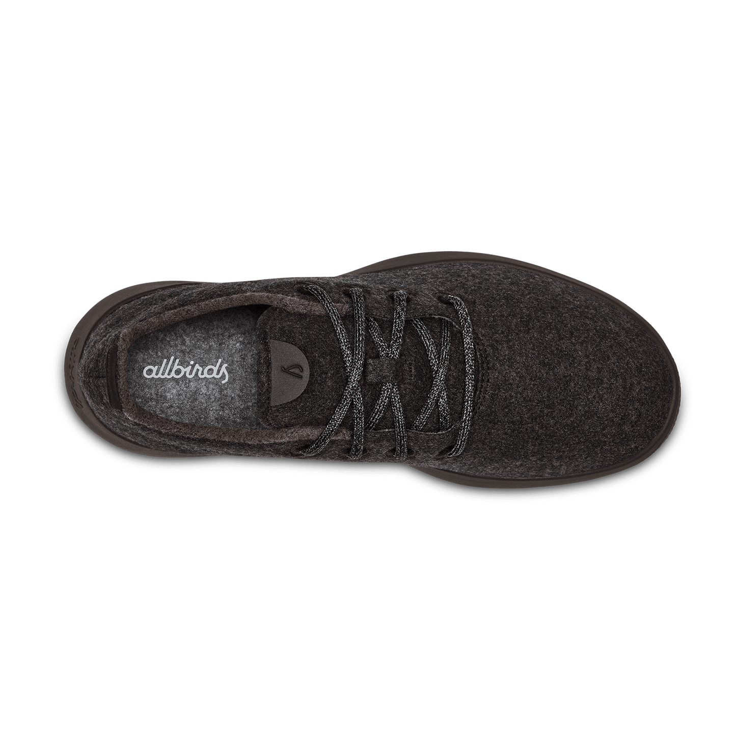 Women's Wool Runners - Natural Black (Black Sole)