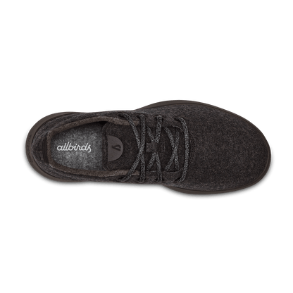 Women's Wool Runners - Natural Black (Black Sole)