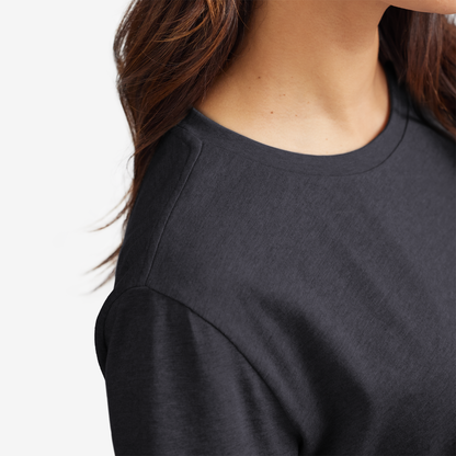 Women's Soft Merino Tee - Natural Black