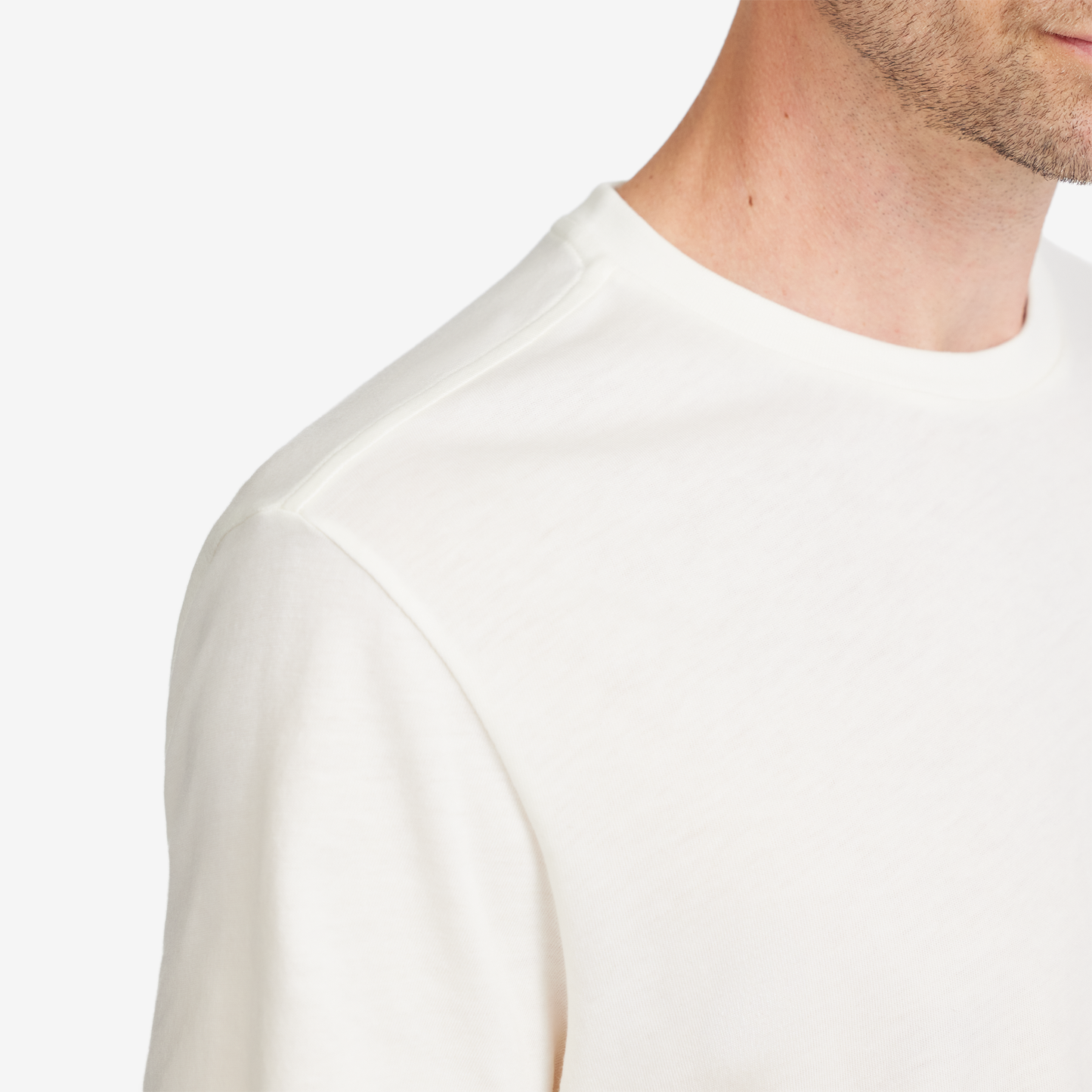 Men's Soft Merino Tee - Natural White