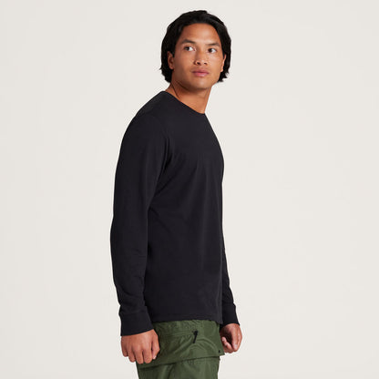 Men's Allgood Organic Cotton Long Sleeve Tee - Natural Black