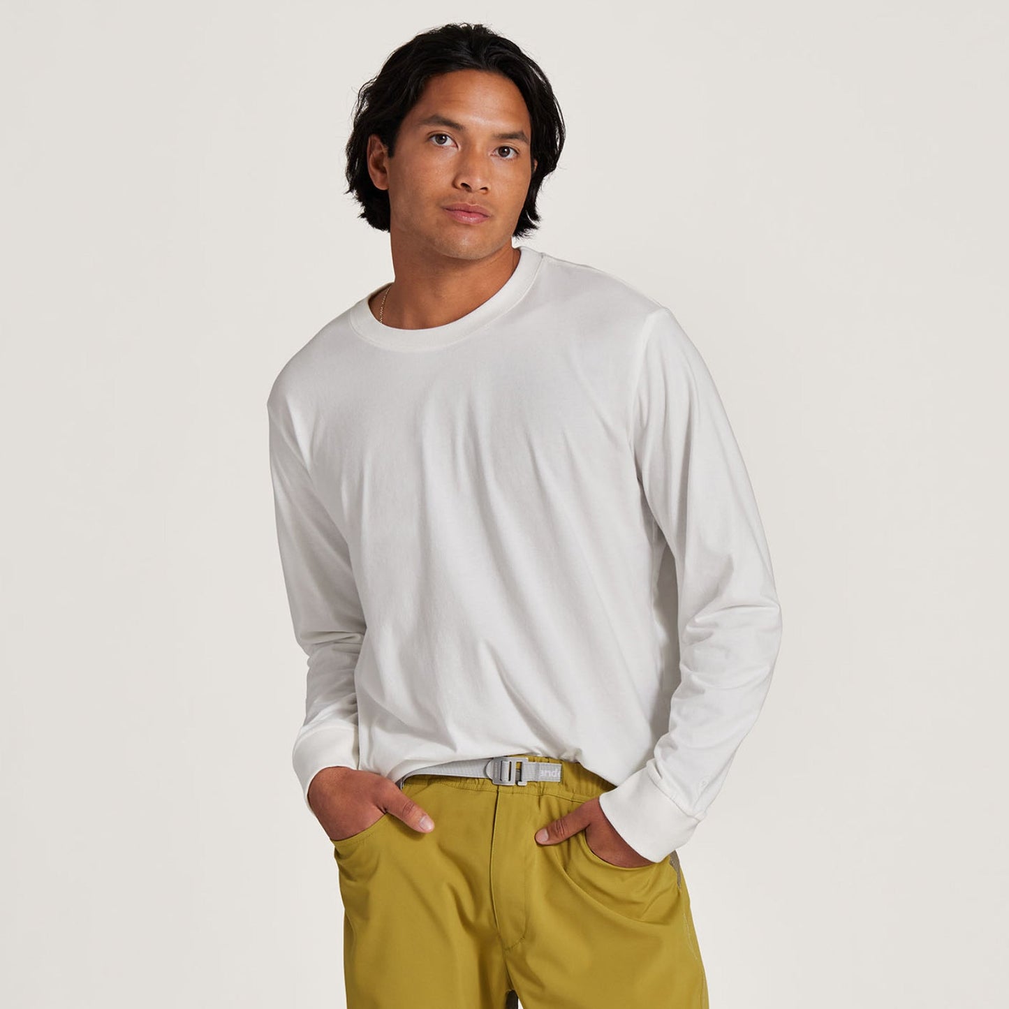 Men's Allgood Organic Cotton Long Sleeve Tee - Blizzard