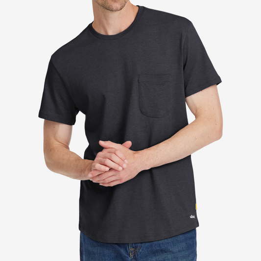 Men's Soft Merino Tee - Natural Black