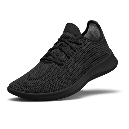 Women's Tree Runners - Jet Black (Black Sole)