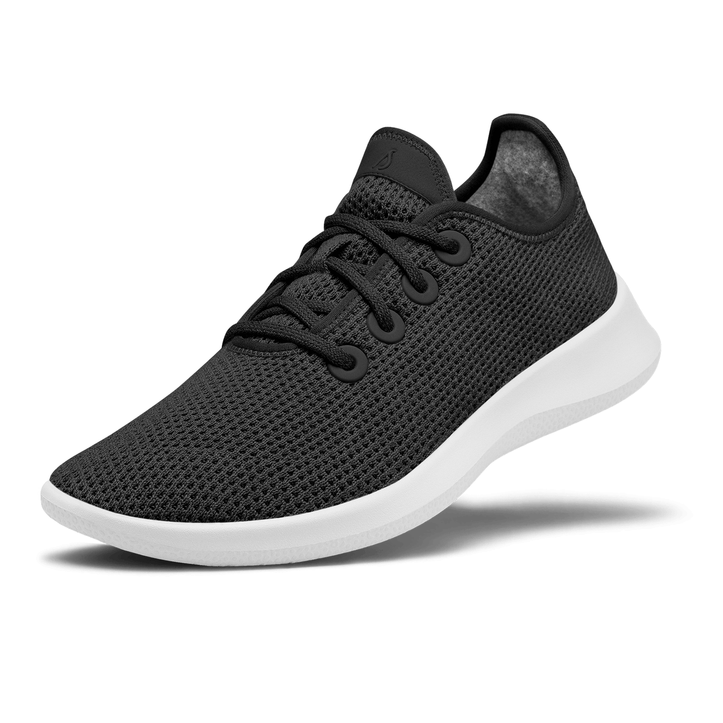 Women's Tree Runners - Jet Black (White Sole)