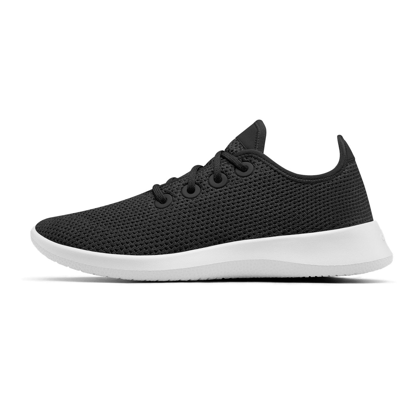 Women's Tree Runners - Jet Black (White Sole)