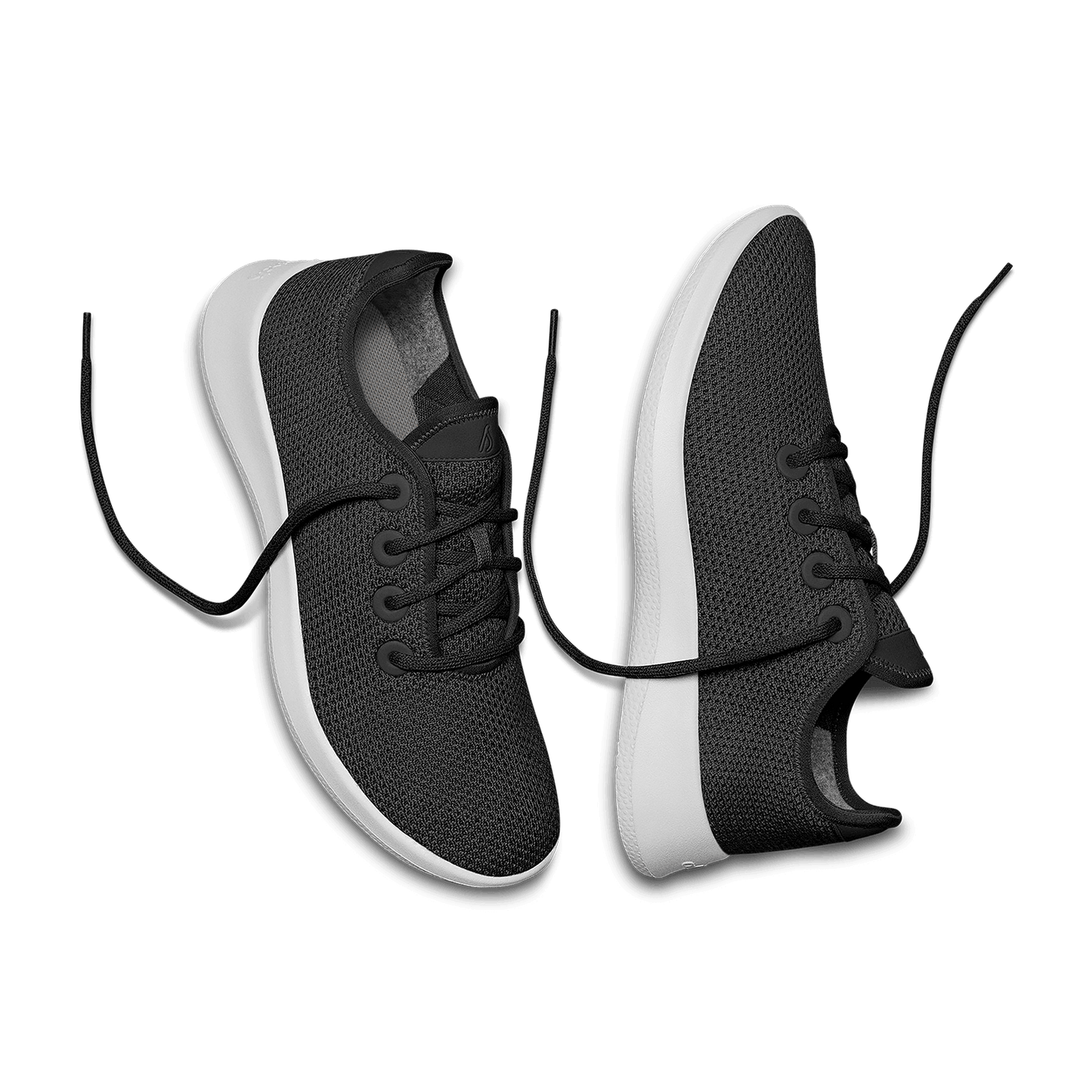 Women's Tree Runners - Jet Black (White Sole)