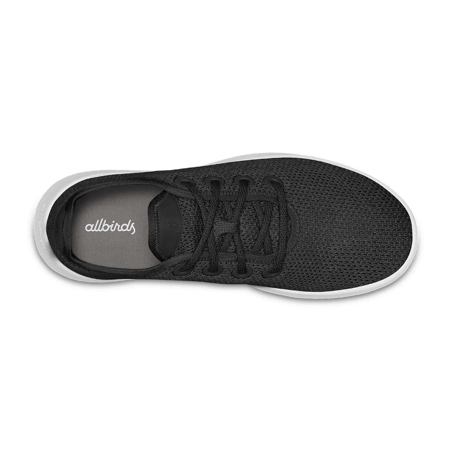 Women's Tree Runners - Jet Black (White Sole)